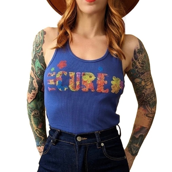 Daydreamer The Cure Flower Of Love Ribbed Tank Top Size Small - Picture 7 of 7